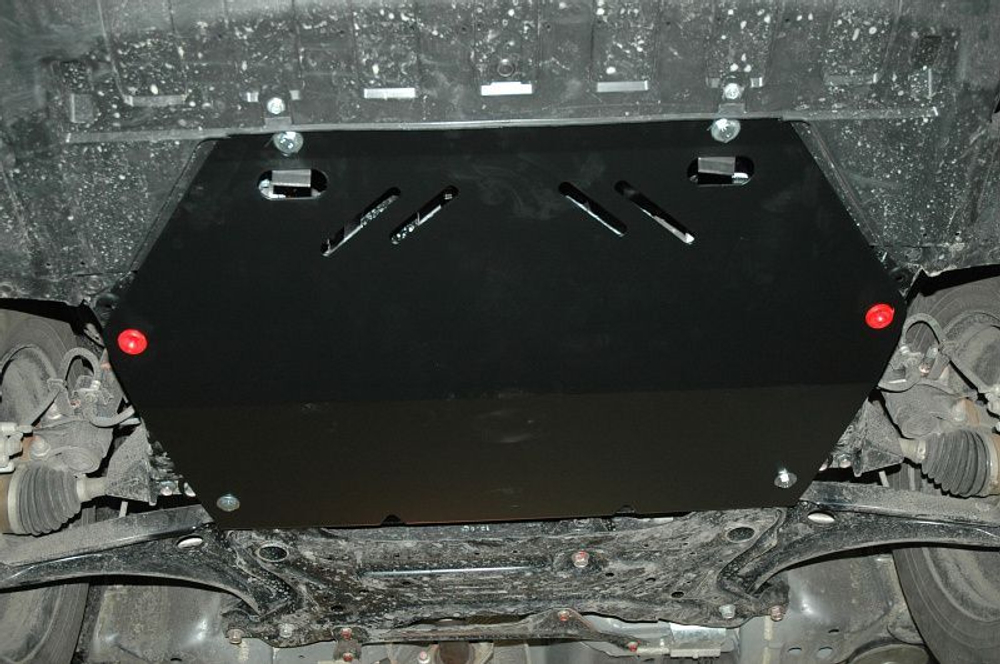 Защита картера двигателя, КПП (2 мм, сталь) для Mitsubishi Outlander 2013-2022 (V = 2.0; 2.4 CVT 2/4WD) Sheriff.14.2580