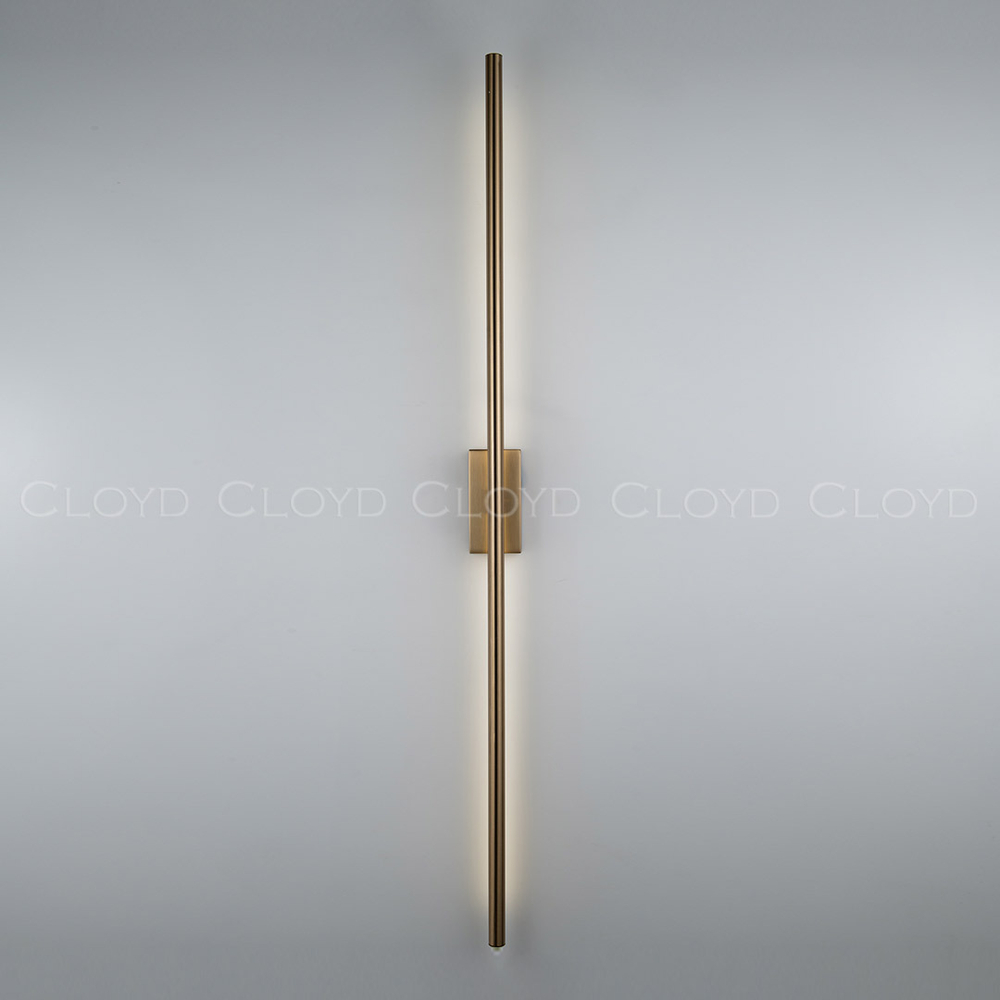 Бра Cloyd LINEAS-B W1 / выс. 100 см- 3000K - латунь (арт.20857)