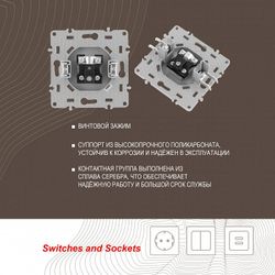 ТВ-розетка без рамки Arte Milano am-217 217.43-1.silver