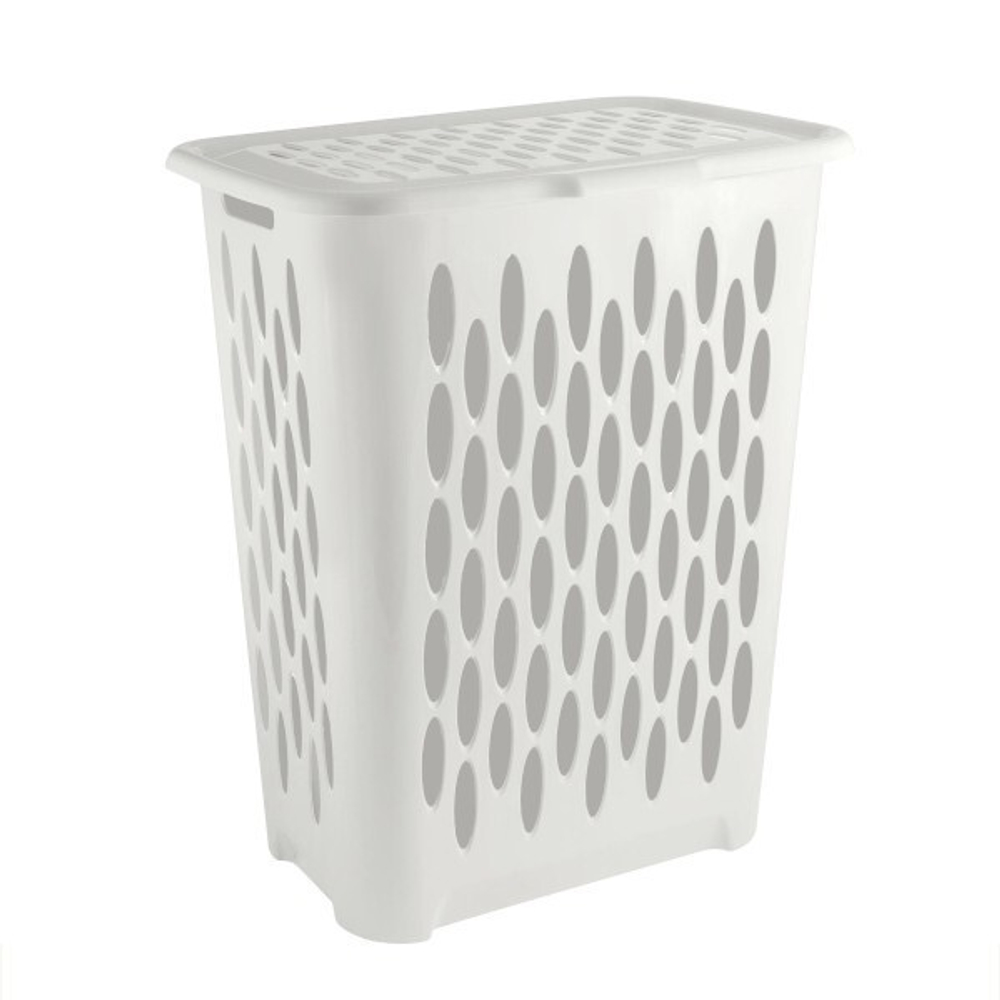 Корзина для белья Keeplex Light с откидной крышкой 37л 42,2х29х51,5см белое облако