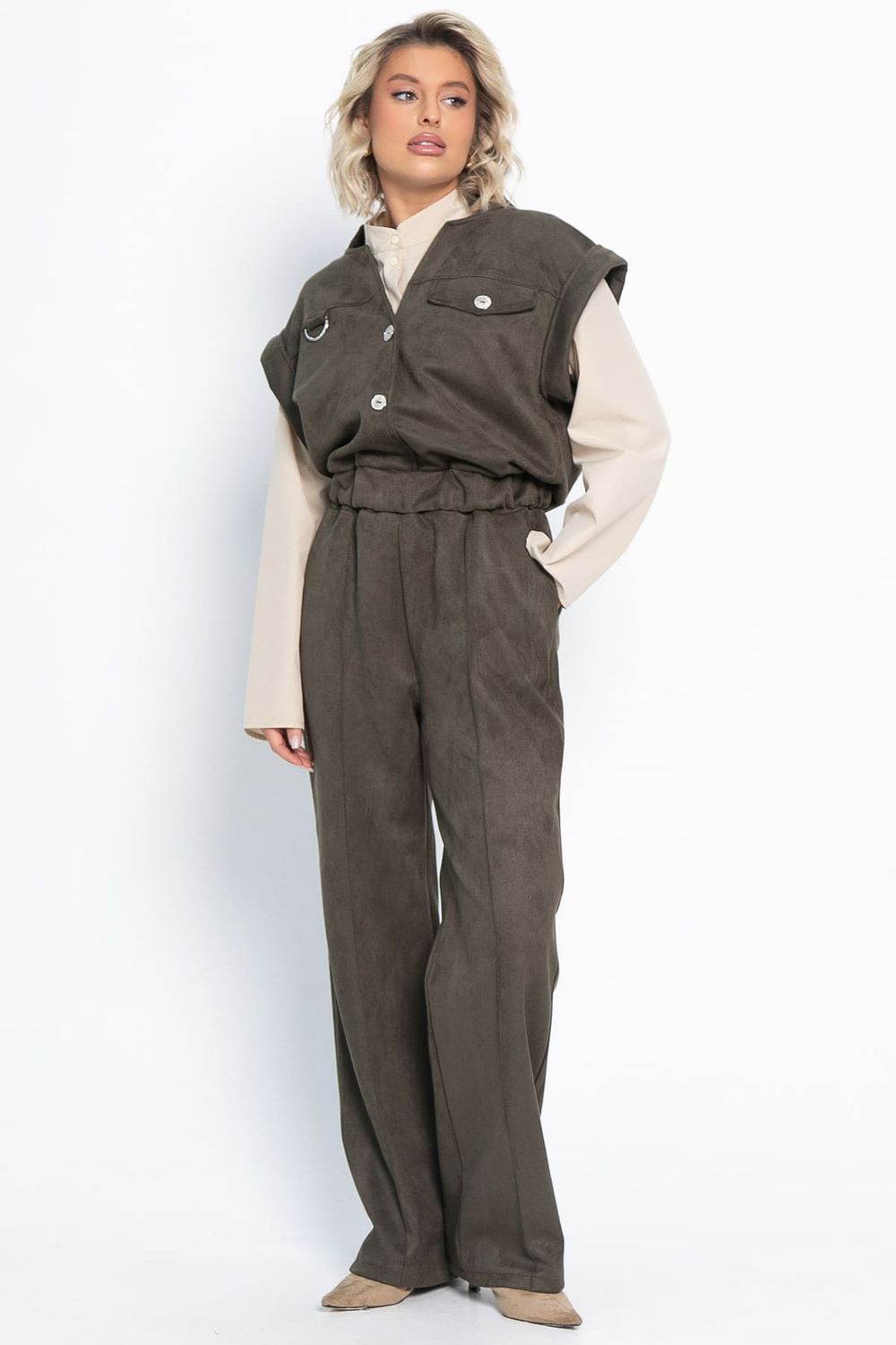 Жилет Лора (зеленый) Б15031-39М LT Collection