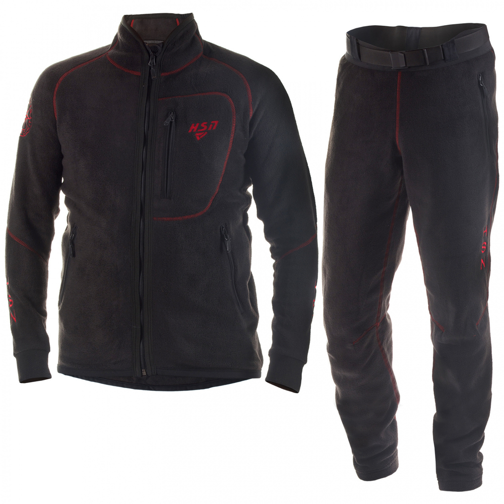 Зимний мужской костюм ХСН Discovery I-380 (Polar fleece) Чёрный