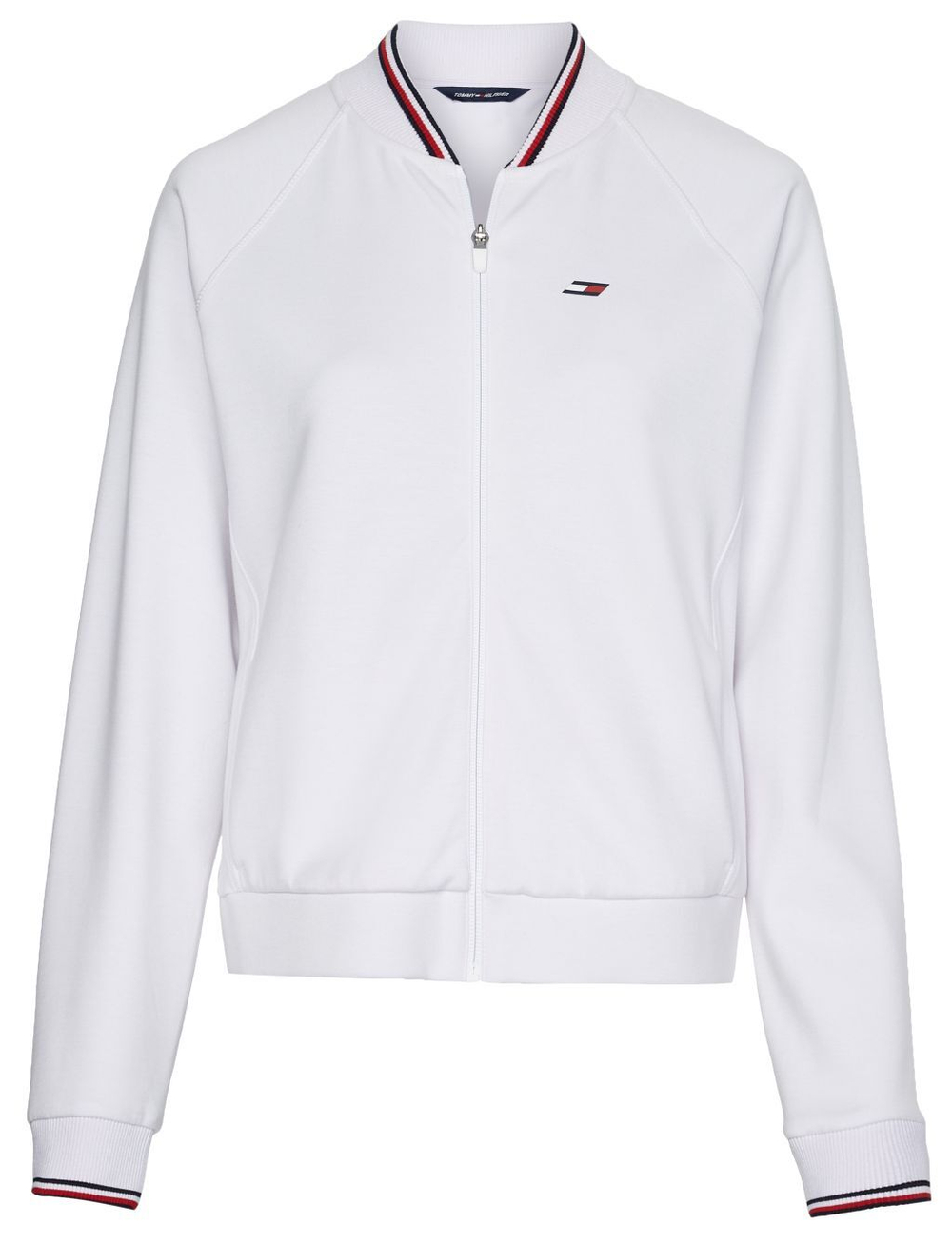 Женская теннисная куртка Tommy Hilfiger Relaxed Sueded Modal GS Bomber - White