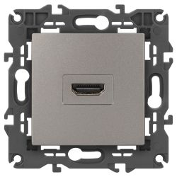 Розетка ЭРА Elegance 14-3114-16 HDMI титан | Эра Elegance