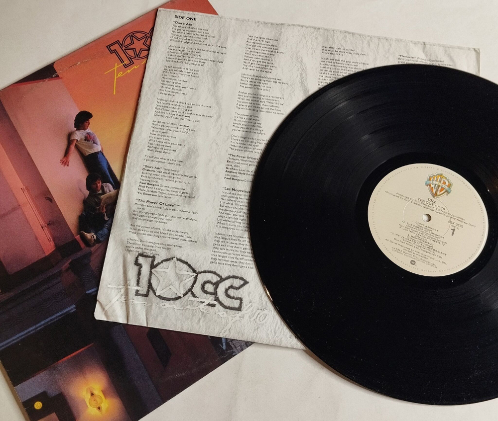 Винтажная виниловая пластинка LP 10cc Ten Out Of 10 (USA 1982) (Promo)