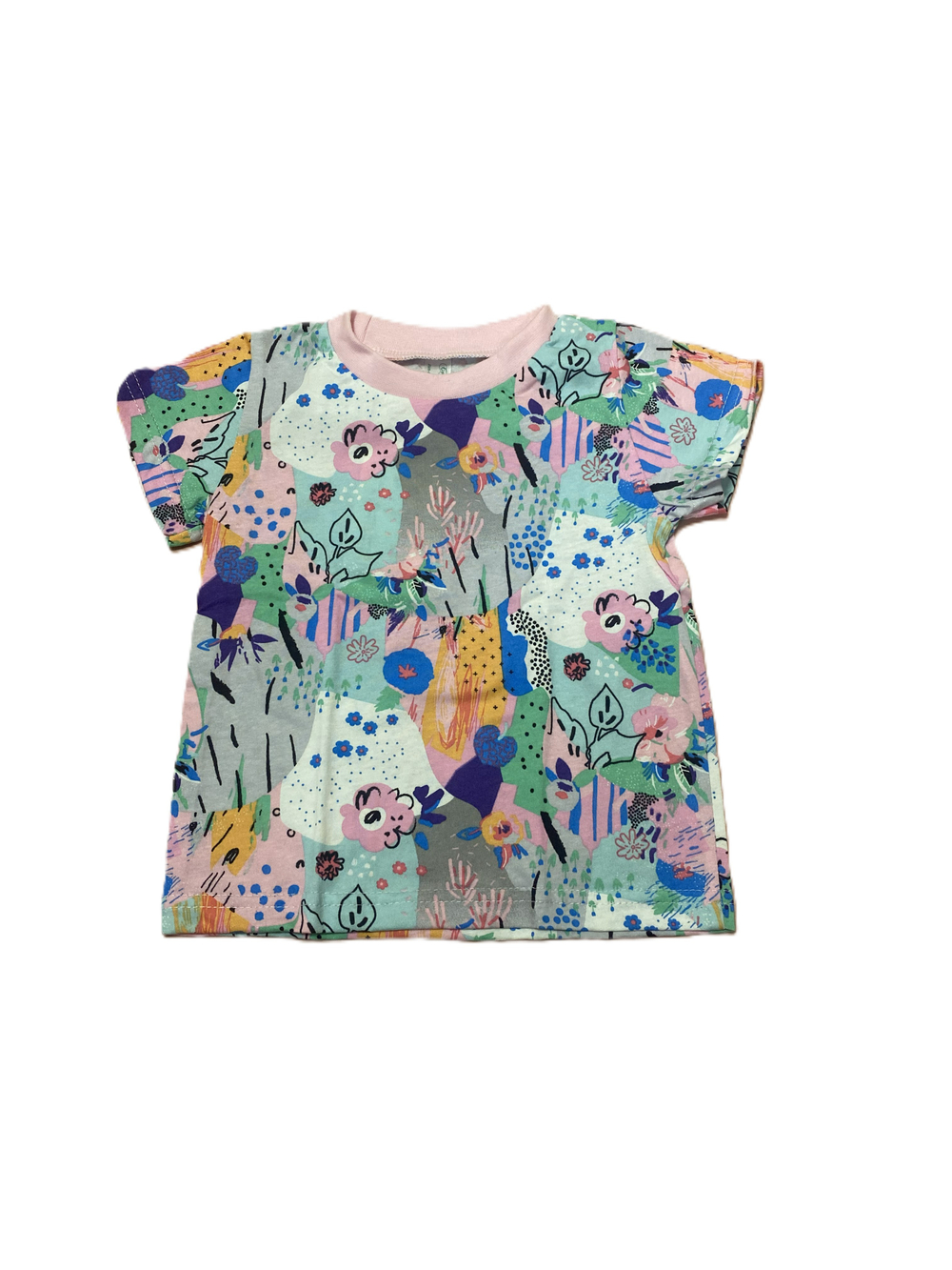 Футболка на девочку из кулирки (100% хлопок) на рост 86 см