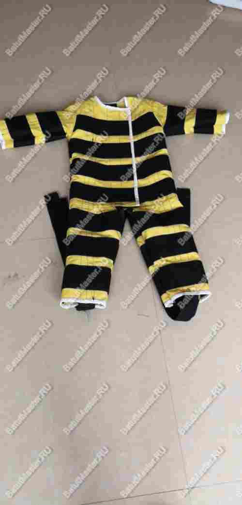 Липучий костюм желтый, размер М, для роста 1.3м-1.55 м