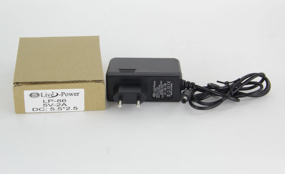 Адаптер Live Power LP-86 (5v/2A) штекер 5,5мм. (A2608)