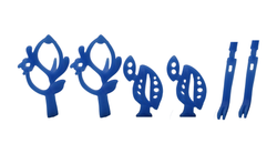 Восковка серьги (Ø 3.00 мм -2 шт. Ø 2.00 мм - 4 шт. Ø 1.50 мм - 12 шт. Ø 1.25 мм - 4 шт., 6 деталей)