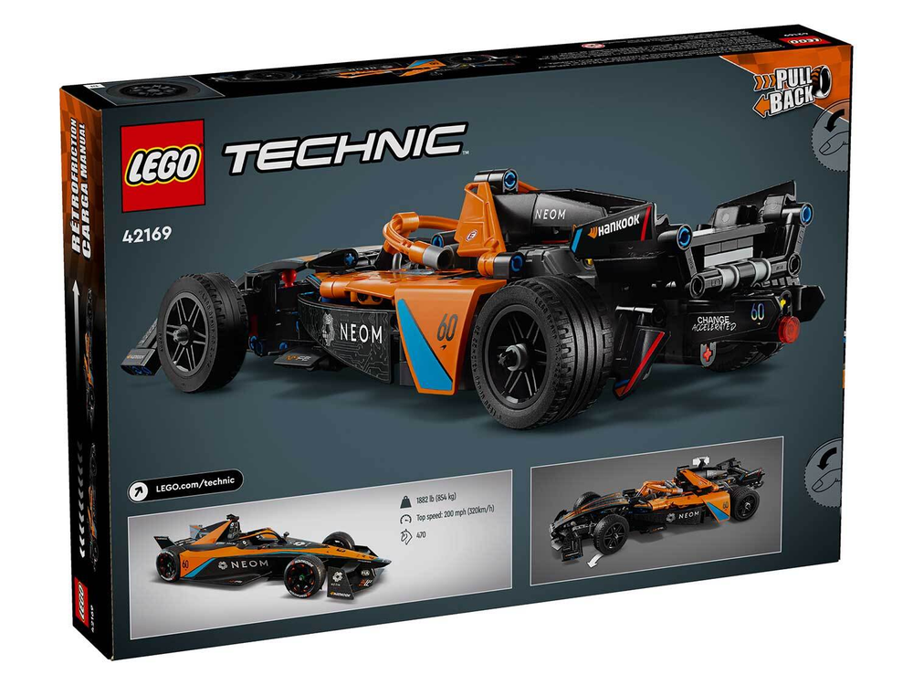 LEGO Technic 42169 Гоночная машина NEOM McLaren Formula E — коллекционный набор