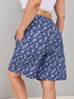 Шорты Н-147/джинс-голубыецветы