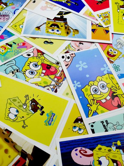 Набор открыток, карточек и наклеек "Губка Боб Квадратные Штаны / SpongeBob SquarePants", 188 предметов