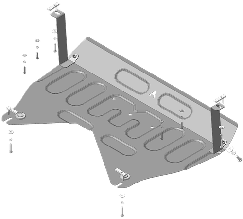 Стандартная Защита картера Двигателя, КПП. 1,5 мм, Сталь. для Hyundai ix35 2010-2015, KIA Sportage 2010-2016 АвтоСтандарт.50904