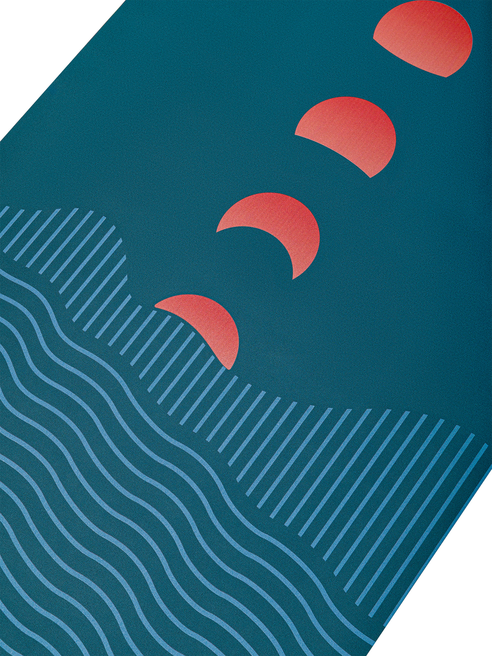 ULTRAцепкий 100% каучуковый коврик для йоги Ultra Eclipse Sea 185*68*0,5 см