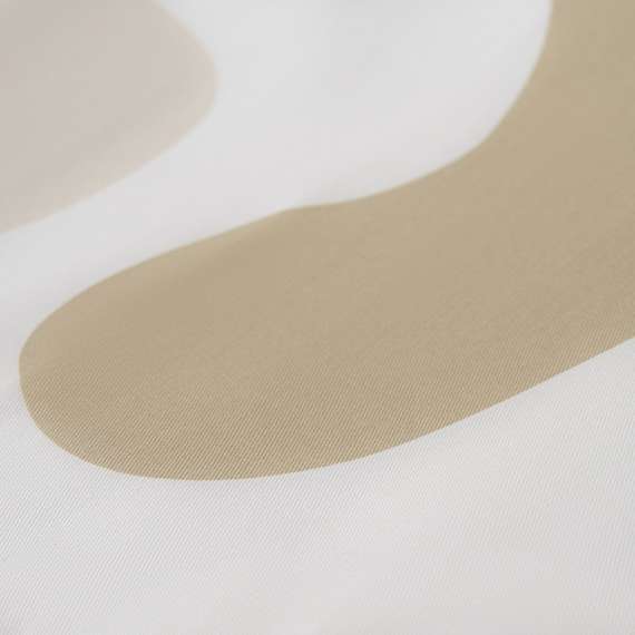 Скатерть из хлопка бежевого цвета с авторским принтом Freak Fruit, 170х250 см