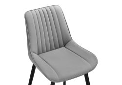 Стул на металлокаркасе Седа светло-серый / черный