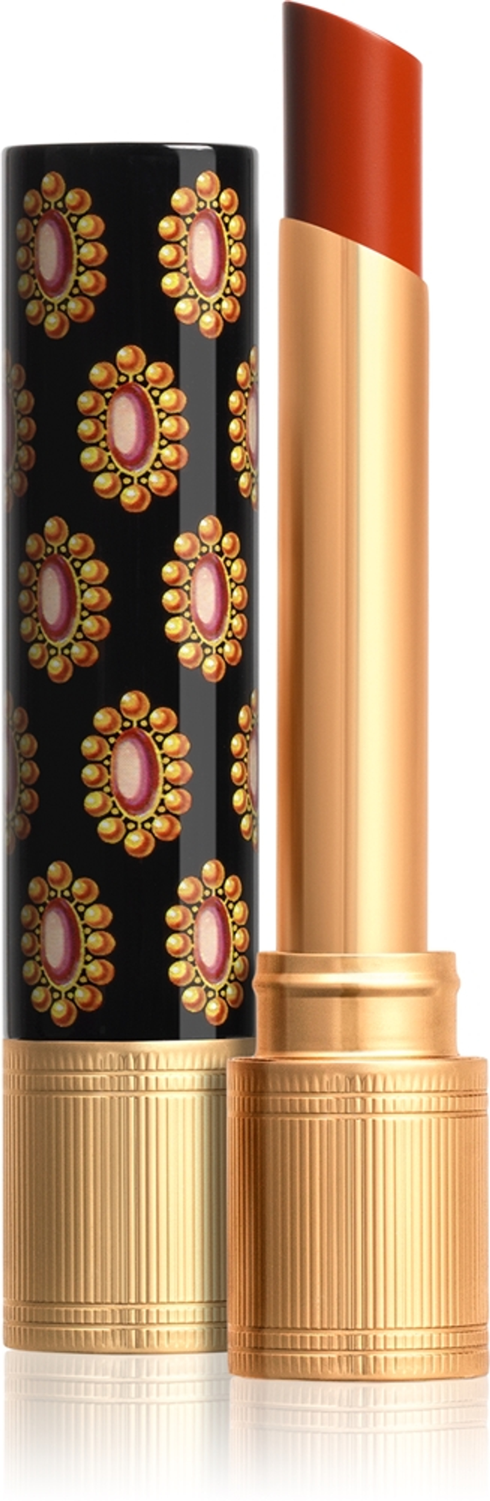 Gucci Gucci Beauty Rouge de Beaute Brillant - Увлажняющая помада оттенок 308 Lucy Dark Orange, 1 g