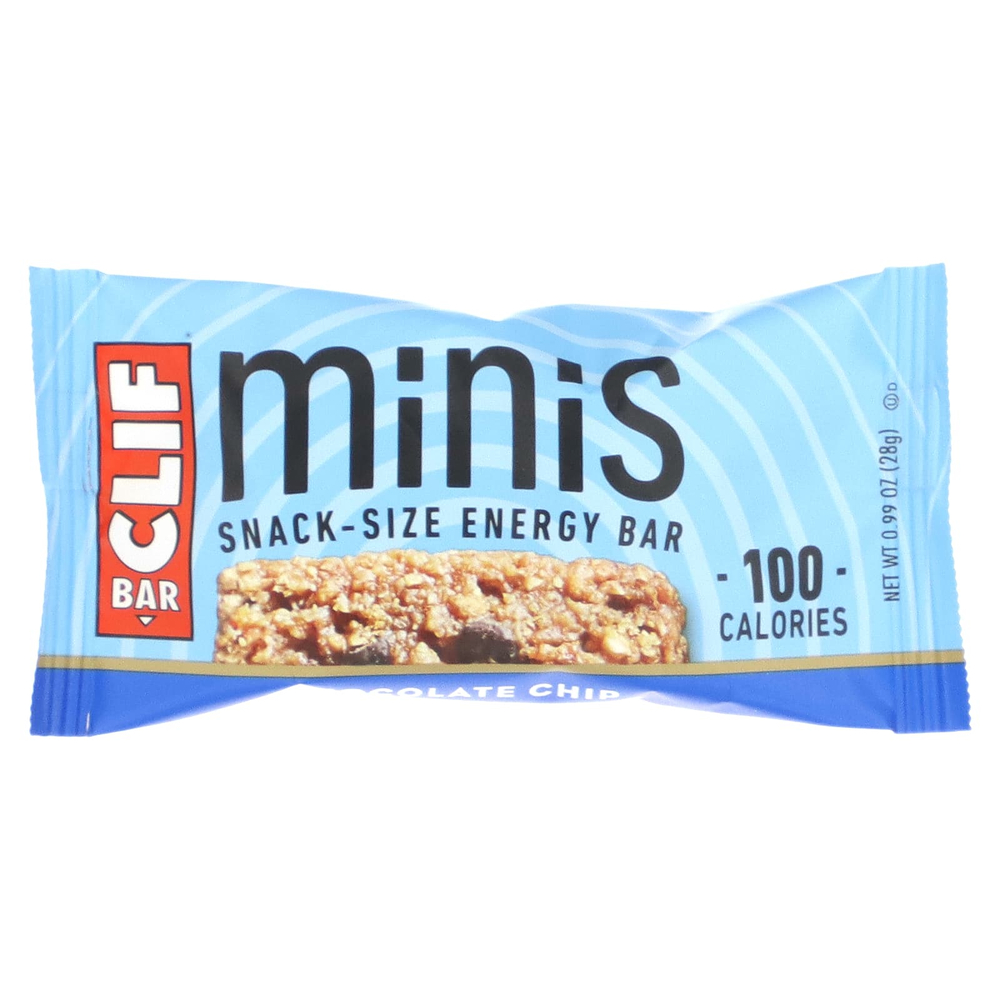 Clif Bar, Minis, энергетический батончик для снеков, шоколадная крошка, 20 батончиков, 28 г (0,99 унции)