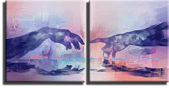 Модульная картина "Шедевр Микеланджело"