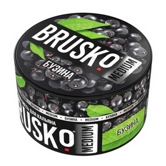 Бестабачная смесь для кальяна BRUSKO, 250 г, Бузина, Medium (M)