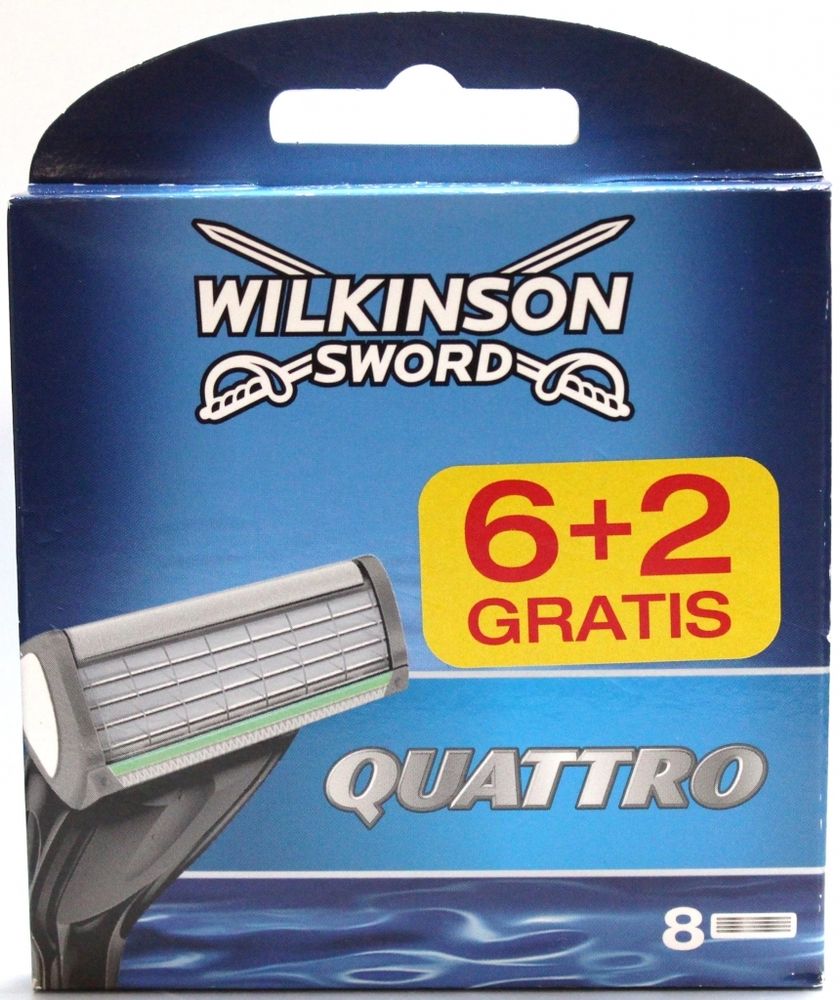 Wilkinson Sword кассеты Quattro 8шт