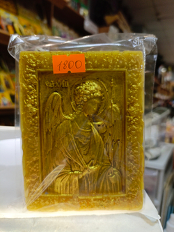 Свеча " Архангел Михаил " ручная работа