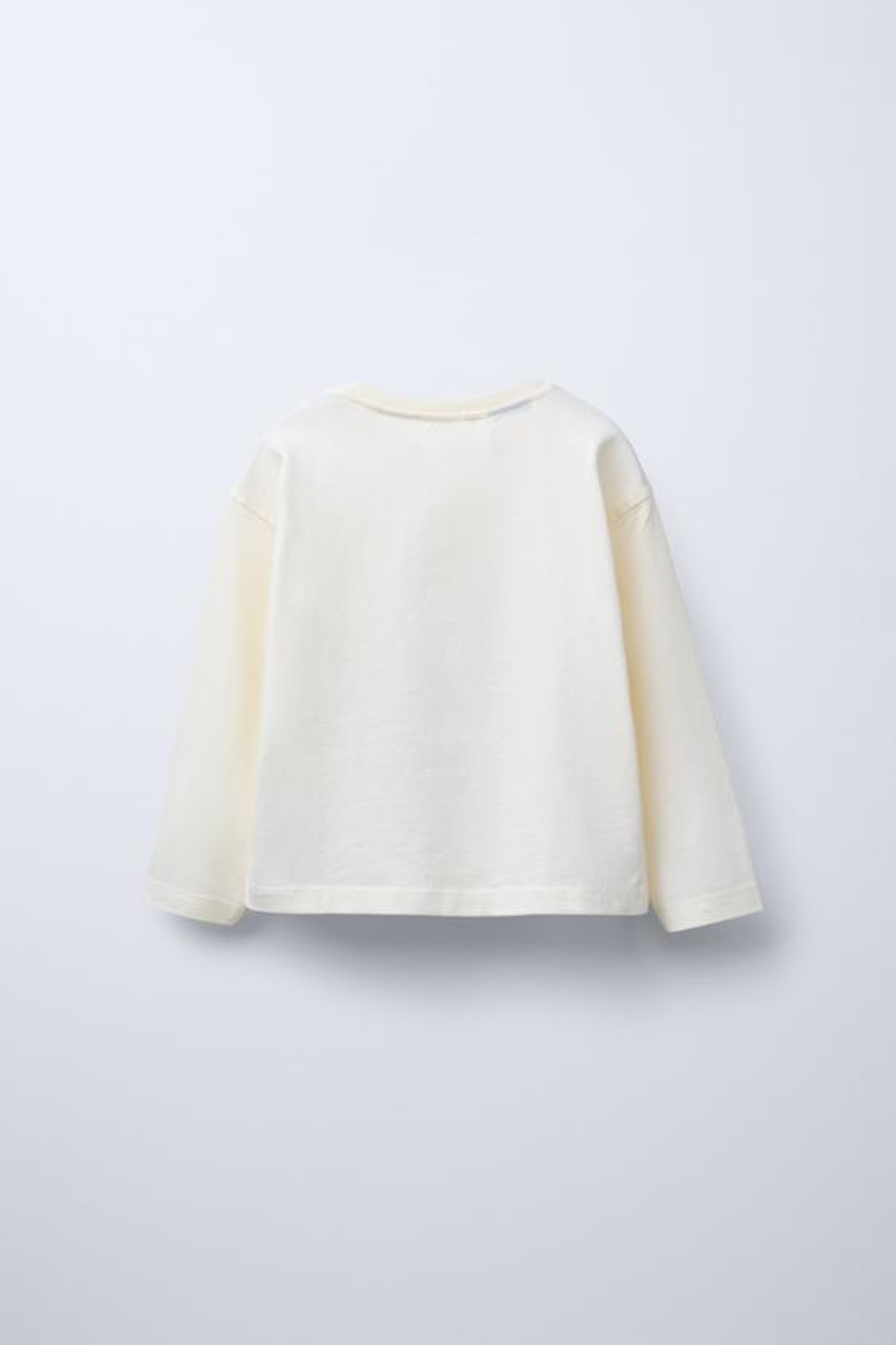 ZARA ЛОНГСЛИВ С ПРИНТОМ © DISNEY, ЖЕЛТОВАТО-БЕЛЫЙ