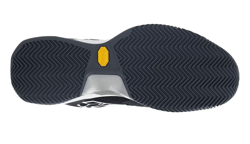 Мужские кроссовки теннисные Lotto Raptor Hyperpulse 100 Clay - all black/all white/green 929c