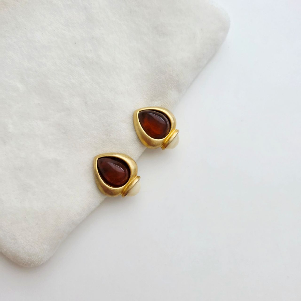 Клипсы Givenchy с камнями