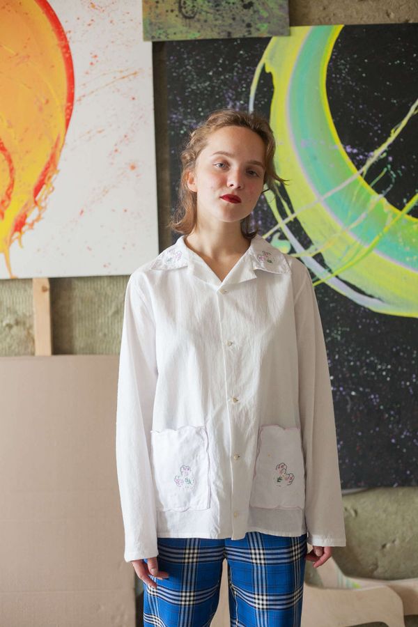 Рубашка Embroidered Flowers 2 - фото 1