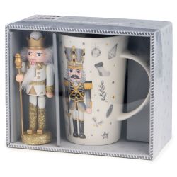 НАБОР ПОДАРОЧНЫЙ LEFARD "ЩЕЛКУНЧИК" (КРУЖКА 385 МЛ В КОМПЛЕКТЕ С ЁЛОЧНОЙ ИГРУШКОЙ)