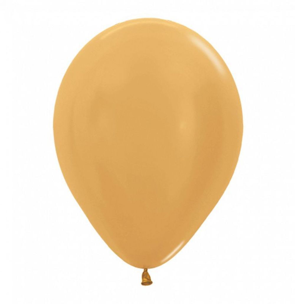 Шар (12"/30 см) Ассорти Де Люкс, Перламутр-Метал 100 шт.