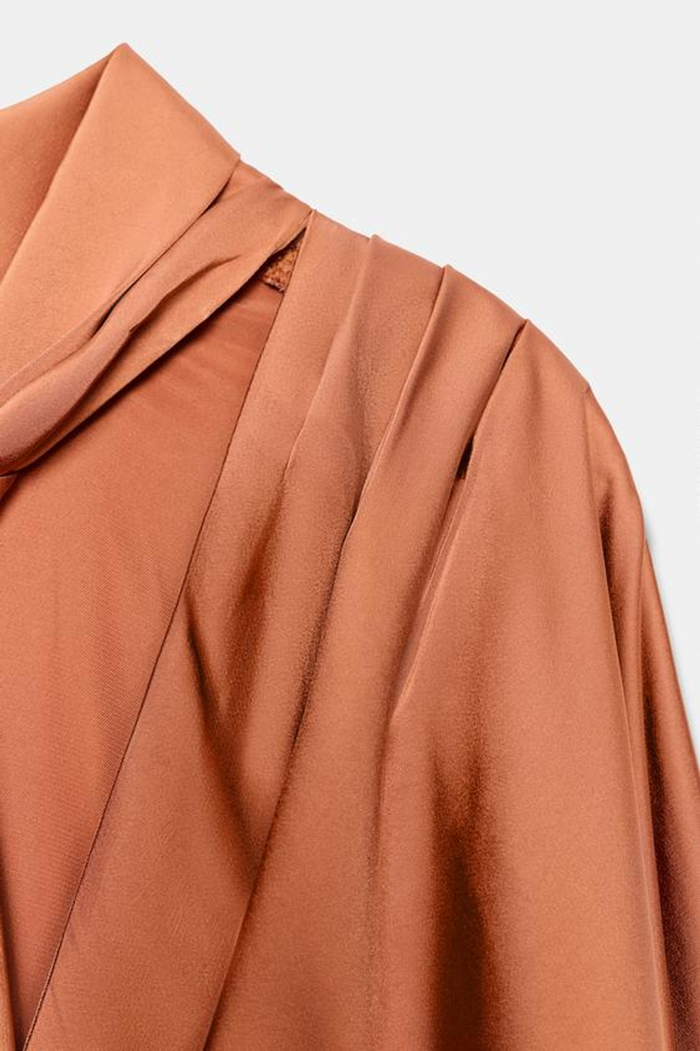 ZARA ПЛАТЬЕ-ТУНИКА ZW COLLECTION, МЕДНЫЙ