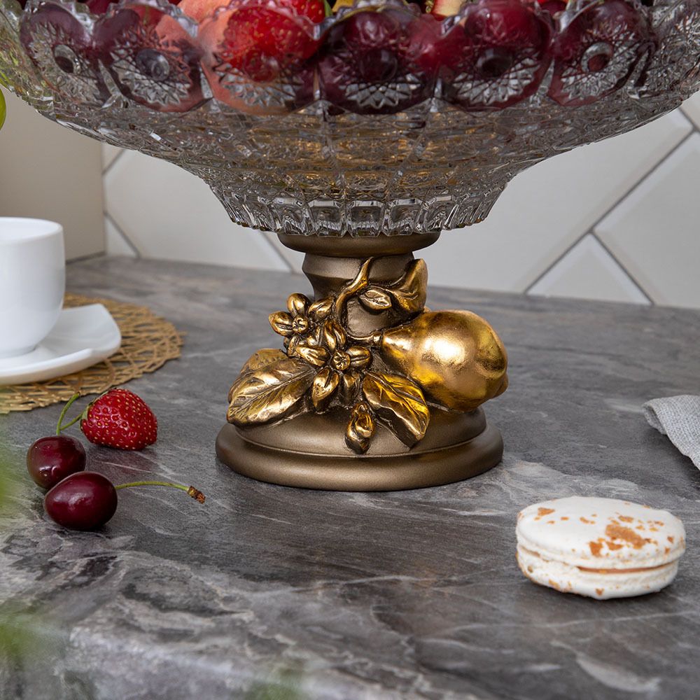 Фруктовница-конфетница Лайм Дженоа Бронза Мейджи