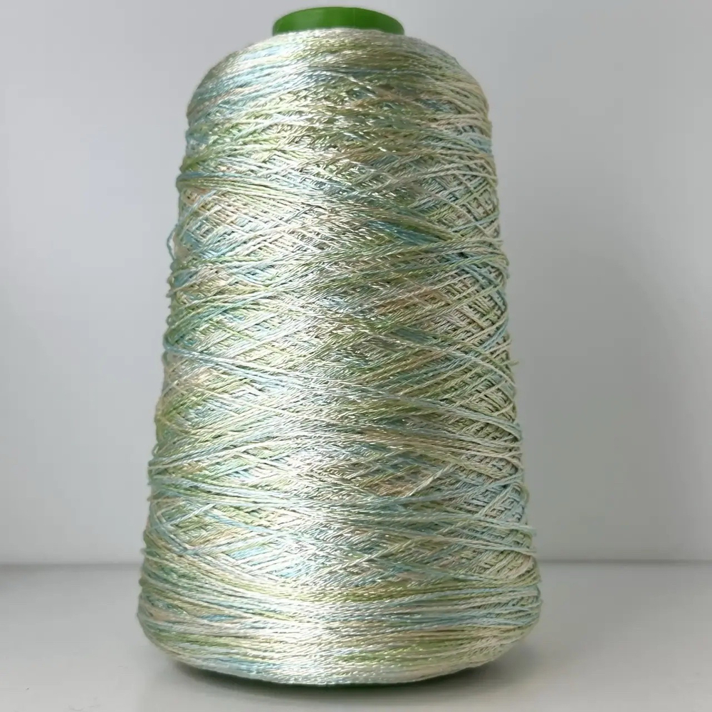 0436K - Missoni; 100% вискоза; 650м/100гр; col. 004, цвет: голубой, салатовый, светло-бежевый; S506