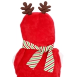 Кофта плюшевая с капюшеном для собак мелких пород «Олень Рудольф», размер M (40*30см)