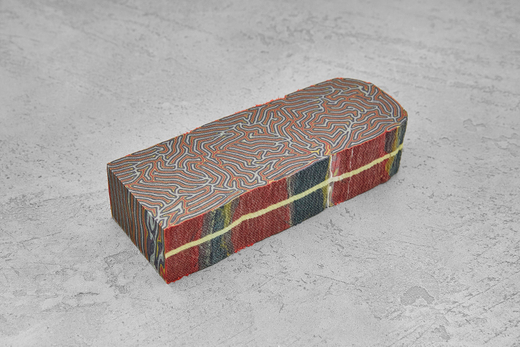 Авторская микарта, блок 124х48х30мм T061