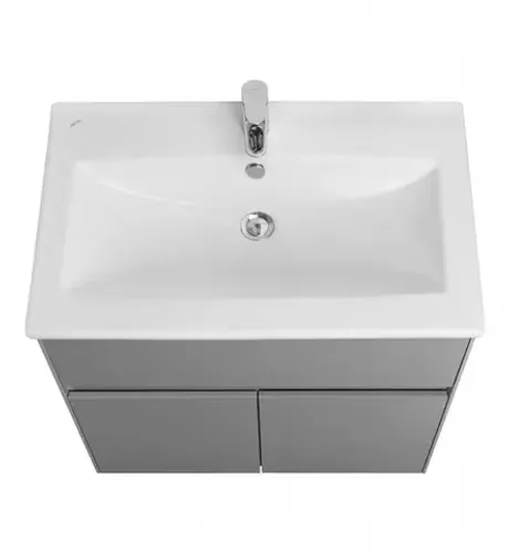 Комплект Aquaton Форест 75 туманный серый (тумба+ раковина Элина )