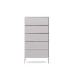 Vedrana Комод с 5 ящиками белый лак 60 x 114 см