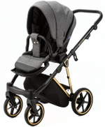Детская коляска Adamex Belissa Special Edition 3 в 1 B-PS562 (Т.СЕР ЗОЛОТ.РАМ)