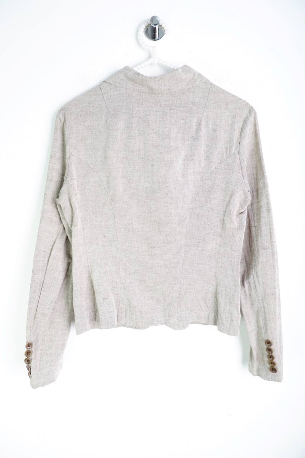 Жакет льняной, маркировка S, визуально на 44 размер