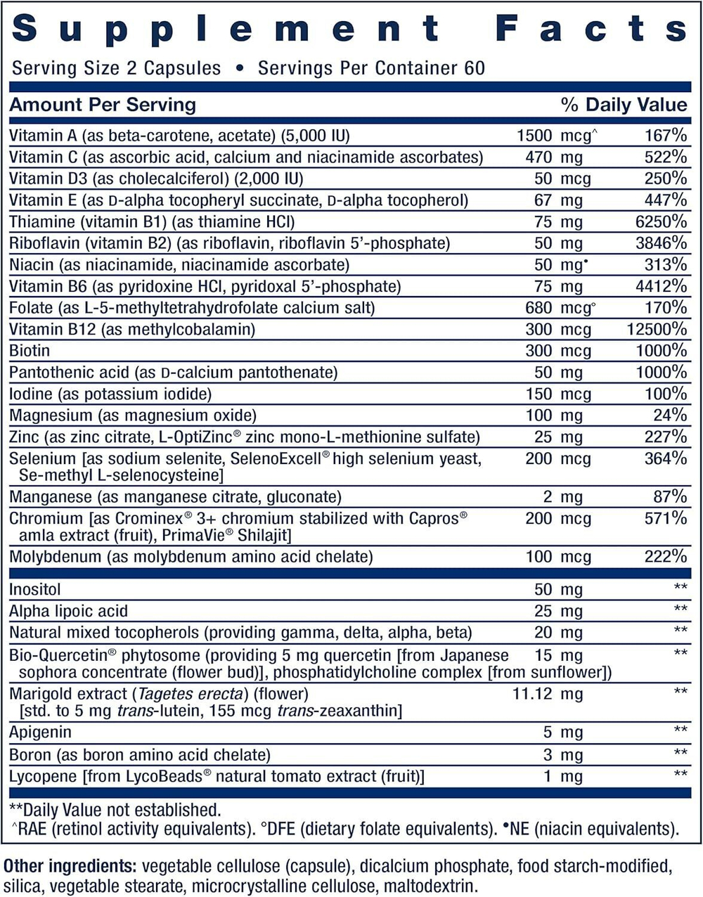 Life Extension - Two Per Day Multivitamin 120 capsules