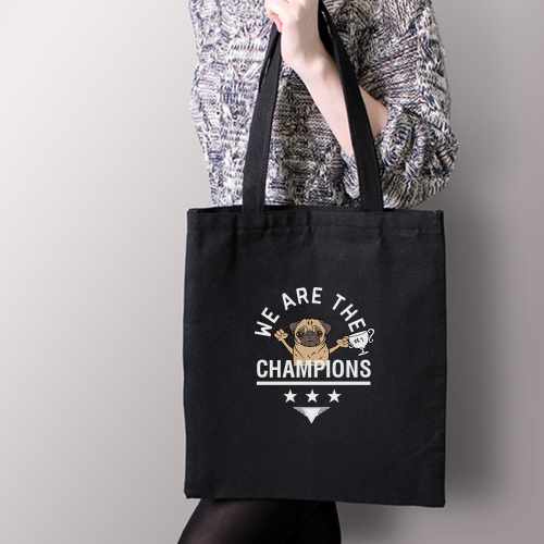 Тканевая сумка "Мопс - чемпион"