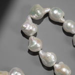 Жемчуг №1 культивированный крупный барочный, белый, 11-18*12-20мм