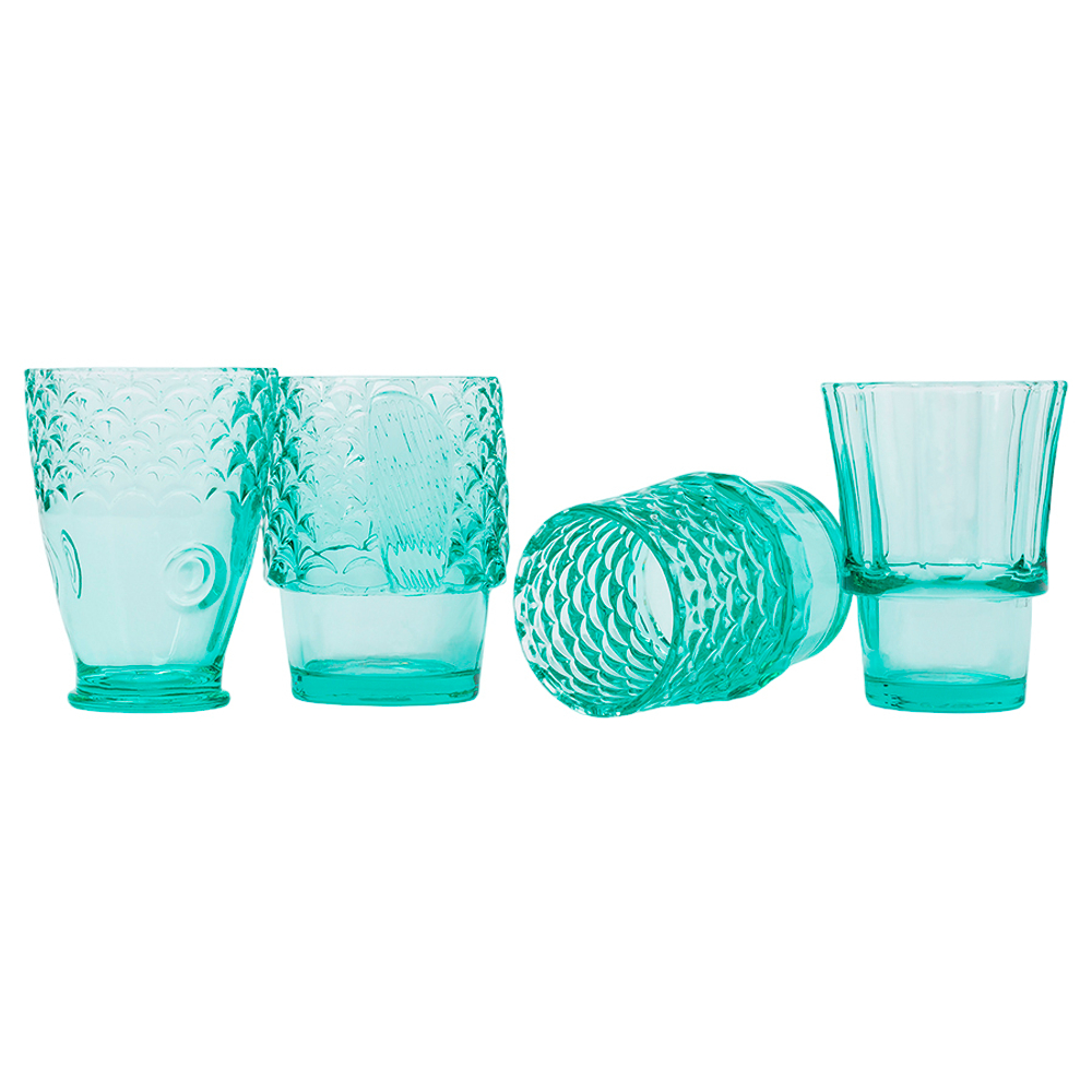 Набор подарочный из 4-х стаканов koifish, мятный