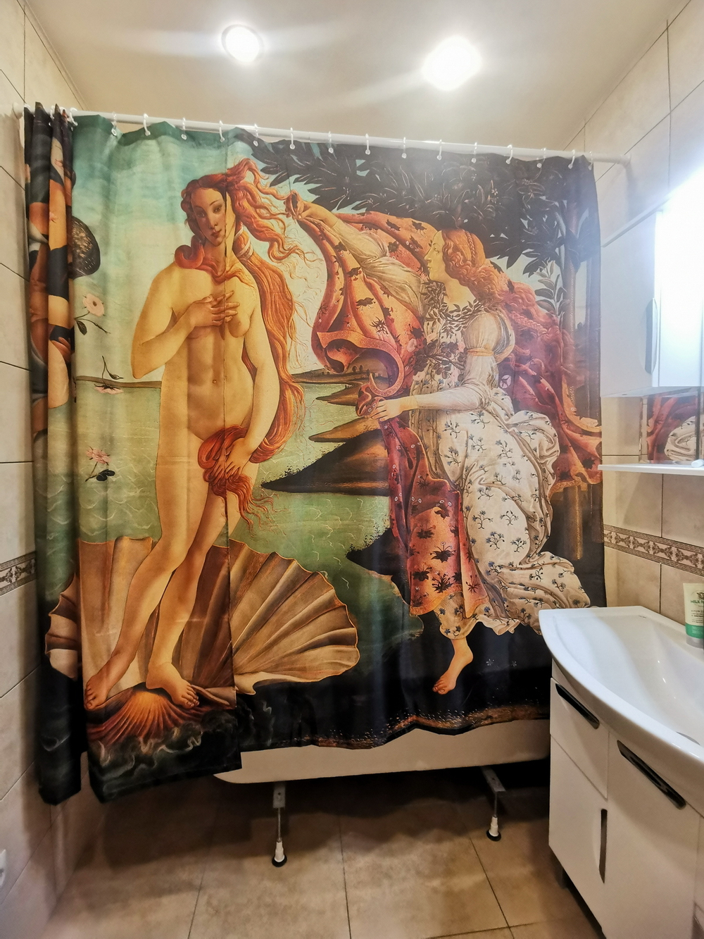 Комплект штор «Рождение Венеры», по мотивам картины Боттичелли