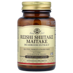 Solgar, Экстракт грибов рейши, шиитаке и грифолы курчавой, 50 вегетарианских капсул