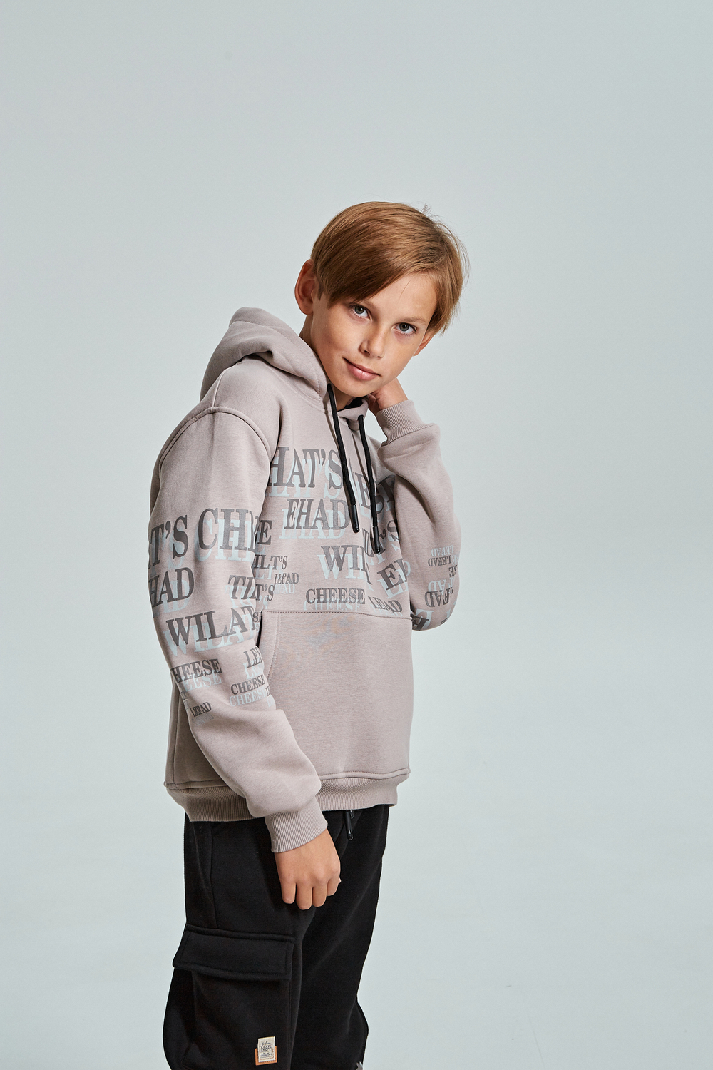 Свитшот дл/р начесом д/м LEYZ 10033