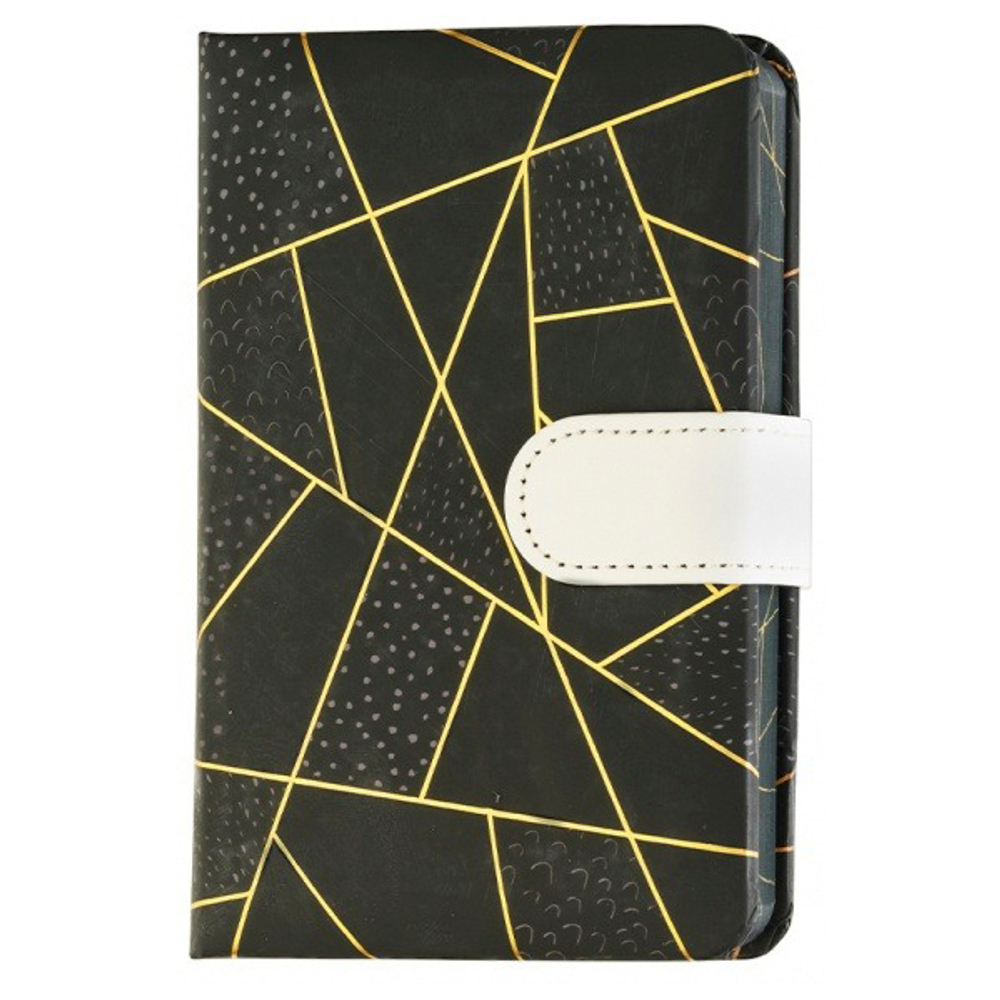 Ежедневник Basir на магните, формат А6, серия "Classic", ПВХ переплет с напылением, 14.5*10 см, 112 листов, 4 цвета ассорти