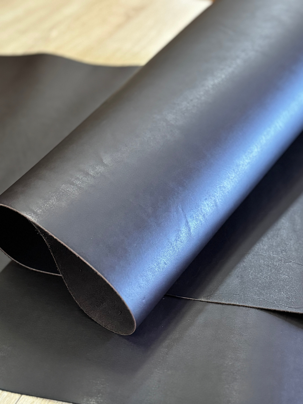 Кожа натуральная для рукоделия, Шрам "Коричневый